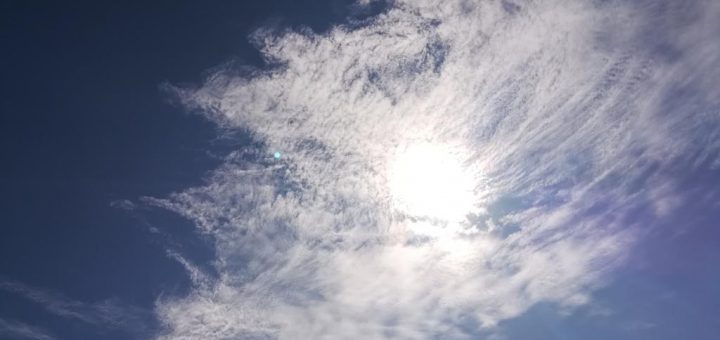 Blue Sky with White Cloud