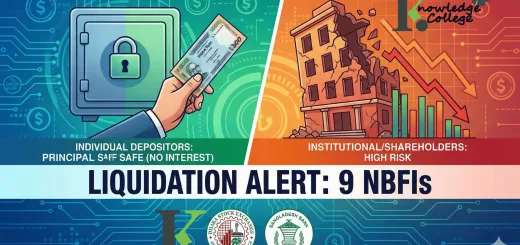 9 NBFI Liquidations in Bangladesh by knowledge College Bangladesh Blog Banner