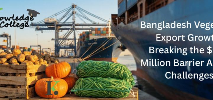 Bangladesh Vegetable Export Growth Blog Banner by Knowledge College Bangladesh