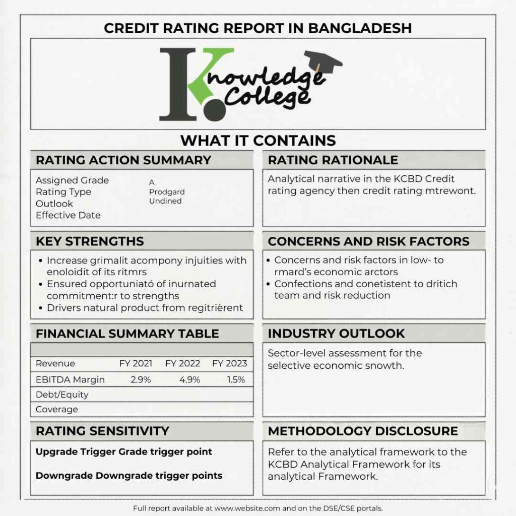 compressed Credit Rating Report in Bangladesh What It Contains